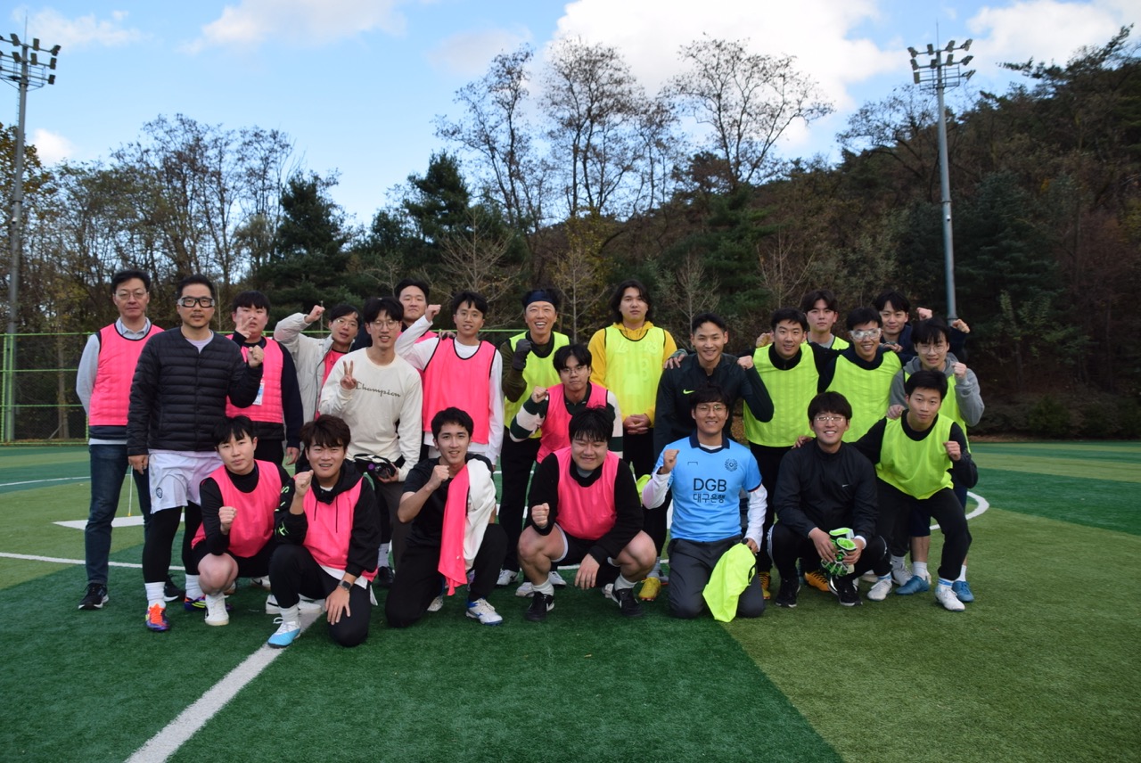 Football against Yonsei University